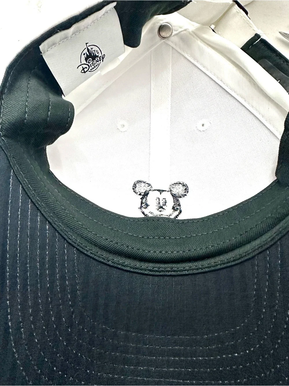 Nike White Baseball Cap with Black Embroidered Character